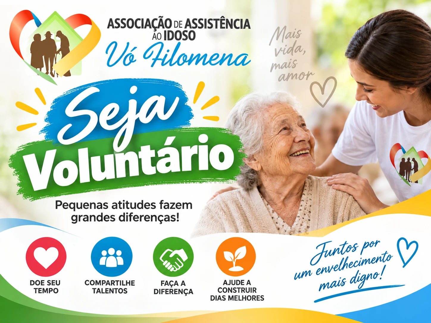 Seja voluntário na Casa Vó Filomena
